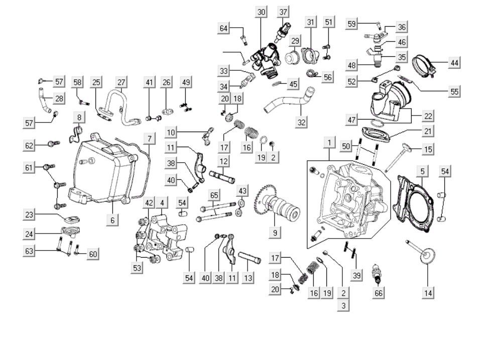 Zylinderkopf Kymco People S 300i
