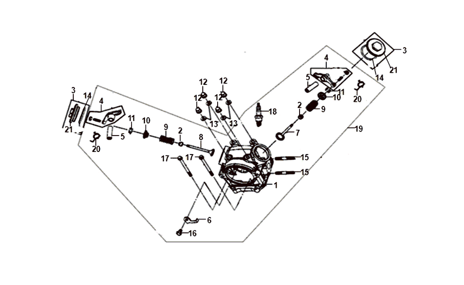Zylinderkopf Sym Jet 14