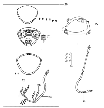 Cockpit-Teller Vom Riva Sport schwarz