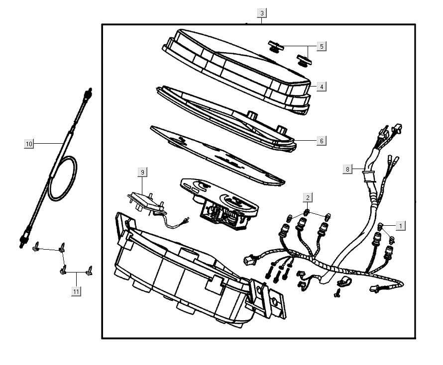 Cockpit Kymco Super 8 Street 4-Takt blau