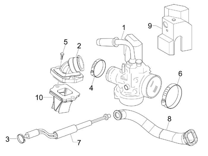 Vergaser Vespa Lx 2-Takt