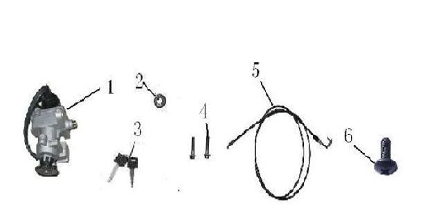 Zündschloss Lintex HT50QT-39 4-Takt