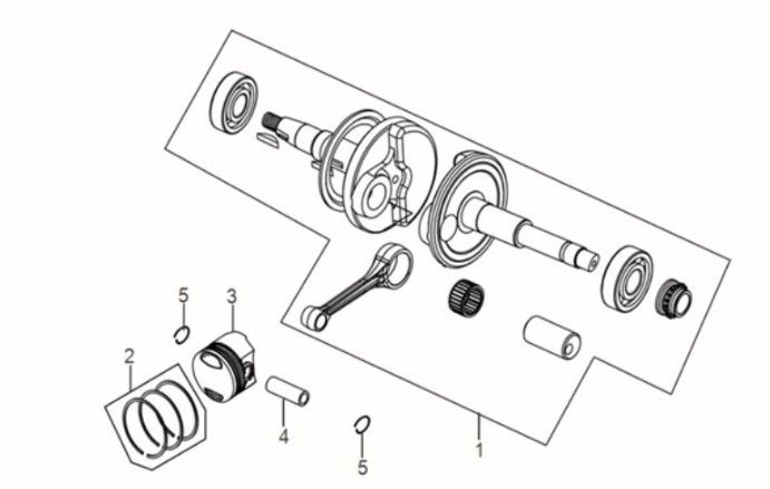 Kurbelwelle Sym Jet 14 50I E5