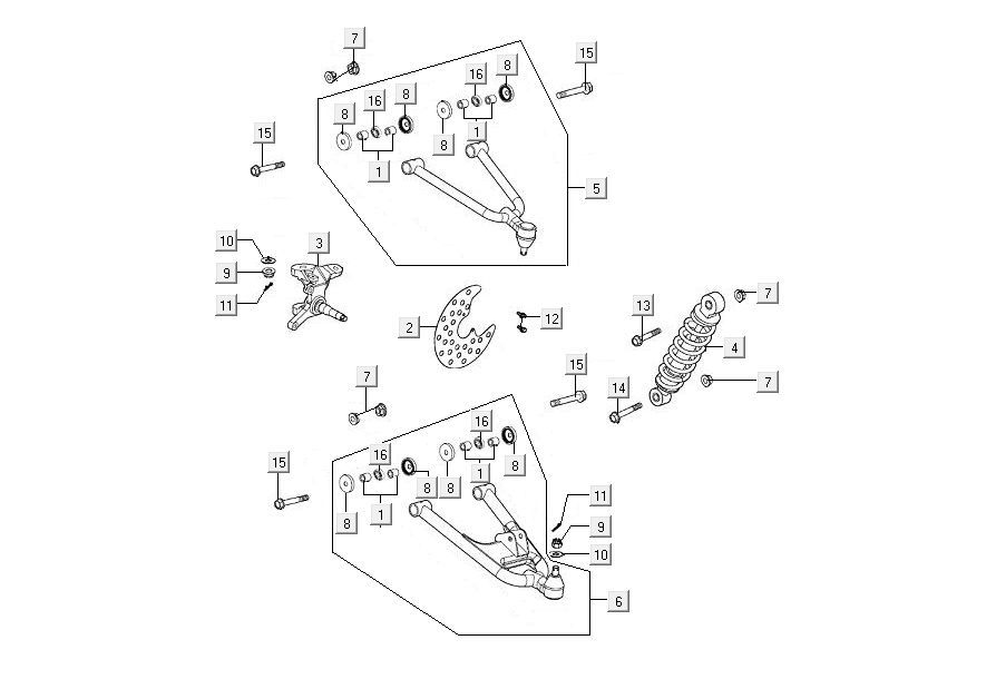Polster rechten Armschwung Kymco MXU 300
