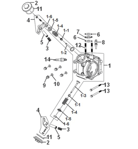Zylinderkopf Sym Symphony ST 50 E5