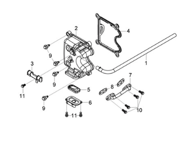 Cylinder head cover Sym Joymax Z 125 E4