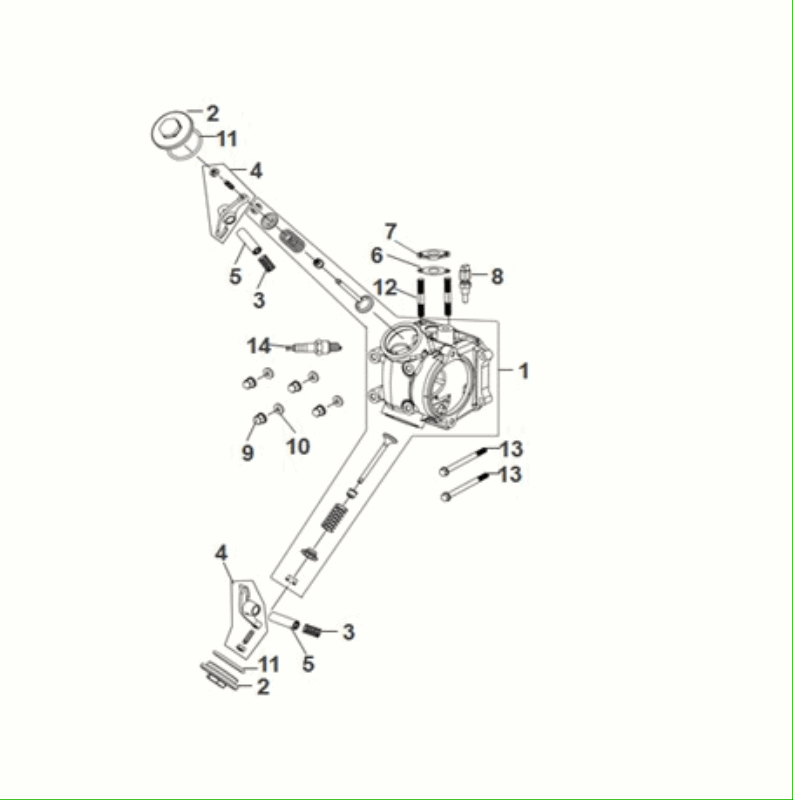 Zylinderkopf Sym Fiddle ll Euro 5
