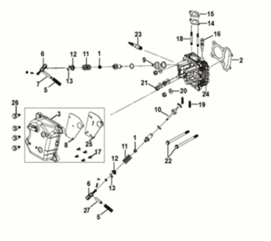 Cylinder head Sym Jet 14 125i AC E5 2021-2024
