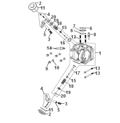 Zylinderkopf Sym Orbit III 50 E5