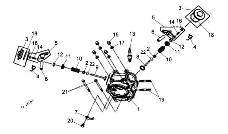 Zylinderkopf Kpl Sym Allo (WH871) champagner