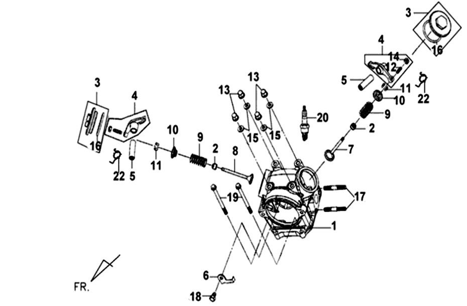 Zylinderkopf KPL Sym Mio