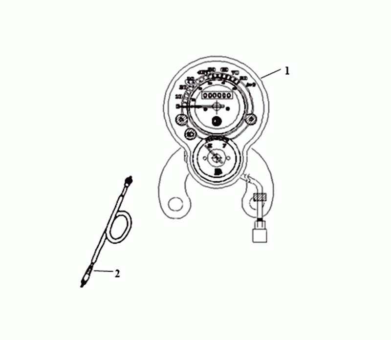 Fixture Brett Kabelbaum für Gegenkabel Sym Allo Euro4 (BK-5560S), Helles, Schwarz