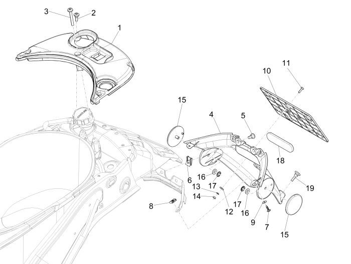 Kotflügel hinten Vespa Sprint 2-Takt