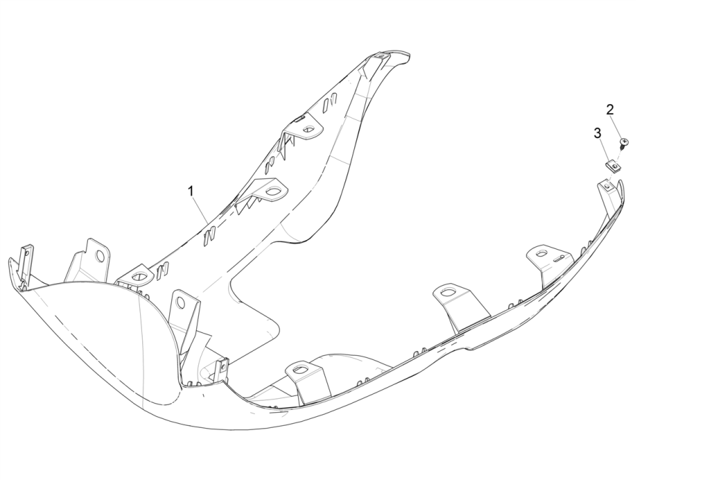 Spoiler unten Piaggio Zip 4-Takt (Euro4-Einspritzung IGET)