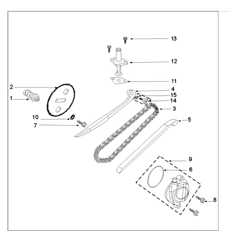 Verteilung Peugeot New Vivacity 4-Takt Blau