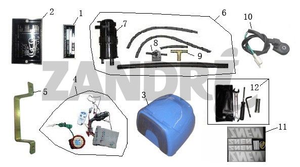 Verschiedene Teile BTC Grande Retro GT1 blaue Creme metallisch