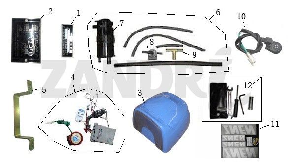 Verschiedene Teile BTC Grande Retro GT1 Kaffeesahne