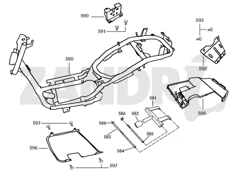Verschiedene Teile BTC Riva Sport orange
