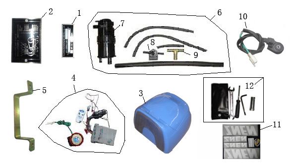 Verschiedene Teile Senzo Retro GT2 anthrazit