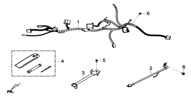 Sym Joymax 125I ABS-Kabelbaum