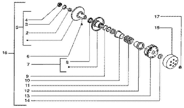 Riemenscheibe Piaggio Liberty 4-Takt bis 2005
