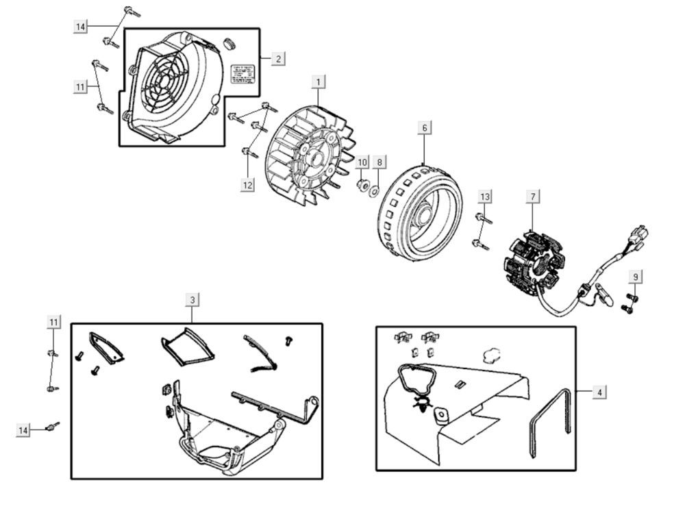 Lichtmaschine - Generator Kymco Like 200i Weiß