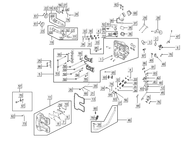 Zylinderkopf Kymco Xciting 500R EVO
