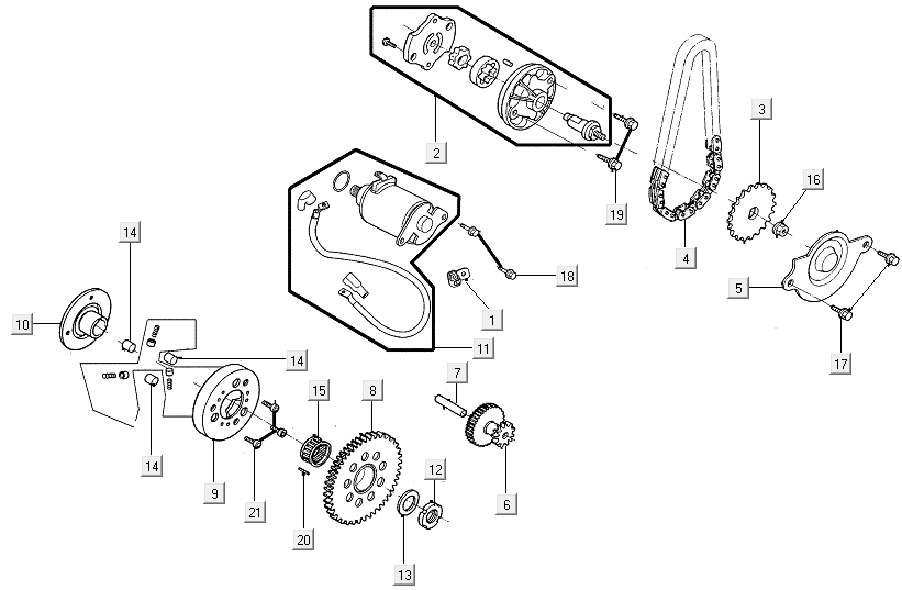 Anlasserölpumpe Kymco New Like 150I E4