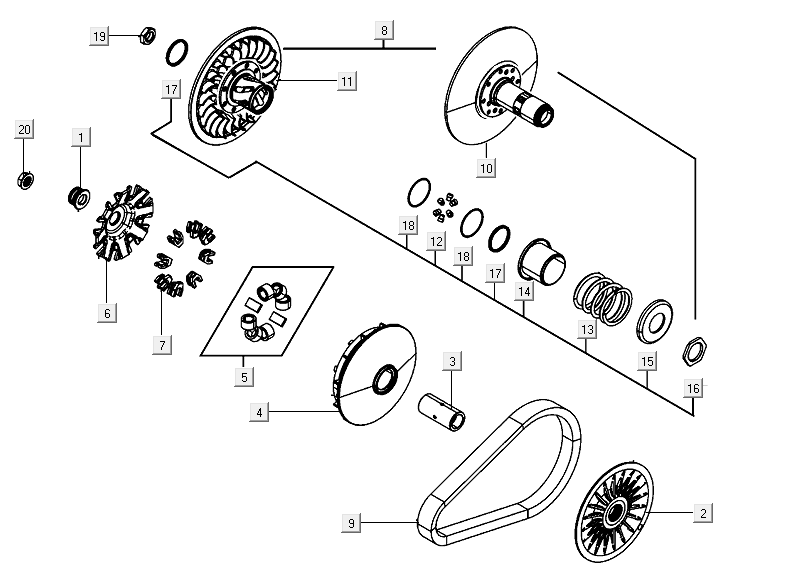 Variomatik Kymco AK550i