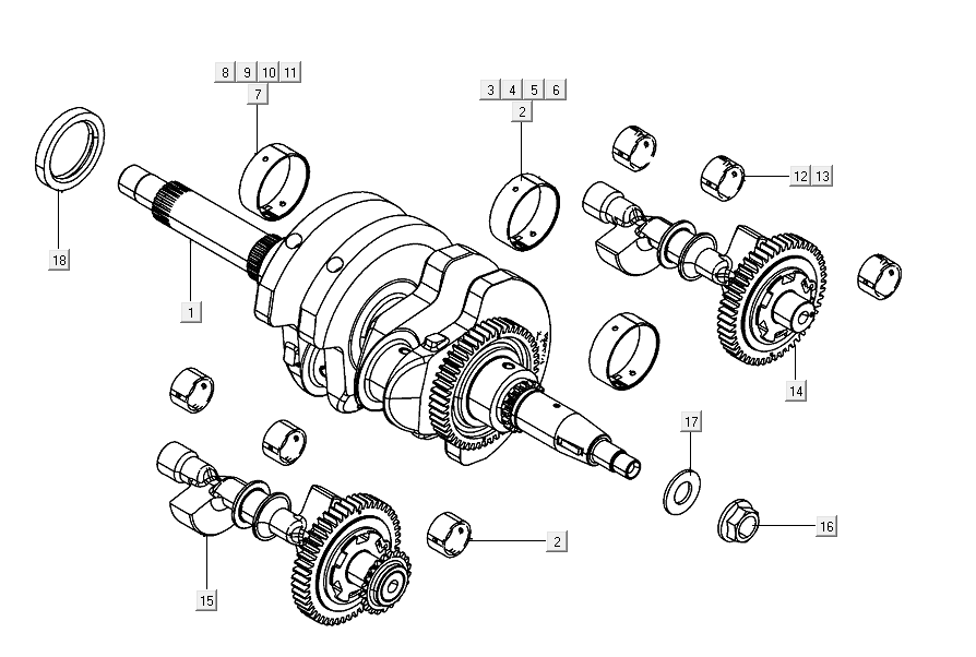 Kurbelwelle Kymco AK550i