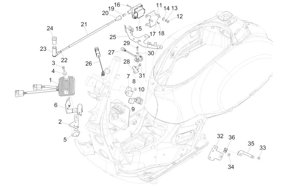 Steuergerät - Spannungsregler GTS 125 IU