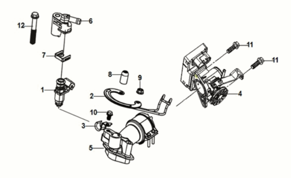 ECU set Sym Fiddle IV 125i AC CBS E5 2020-2021