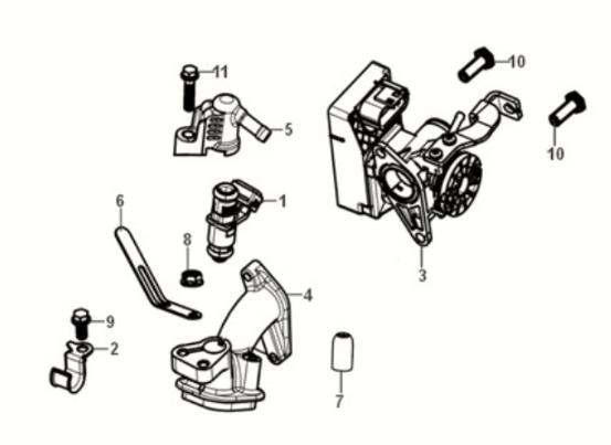 Sym Mio 50I E5 Steuergerätesatz