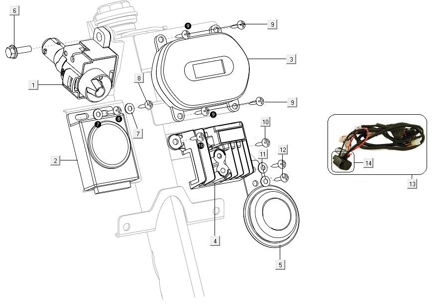 Elektrische Teile Niu M1