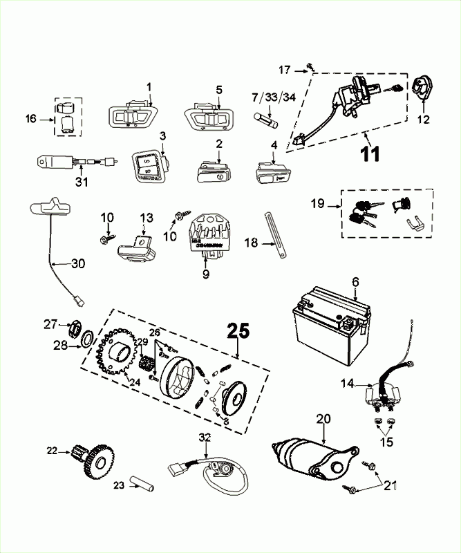 Elektrisches Teil Peugeot Tweet Evo Euro4
