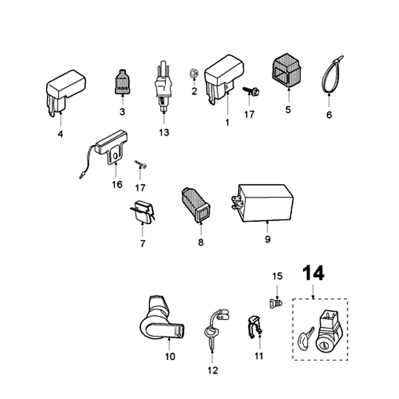 Elektrischer Teil Peugeot Fox Lieferung Rot