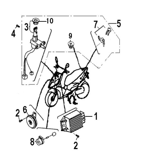 Elektroteile 2 Generic Ideo rot 2007 2-Takt 25