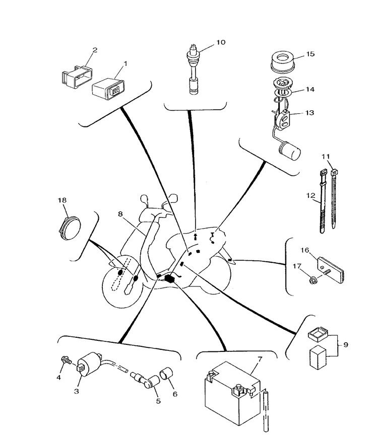 Elektrische Teile 2 Yamaha Neos 2-Takt (2003 bis 2008)