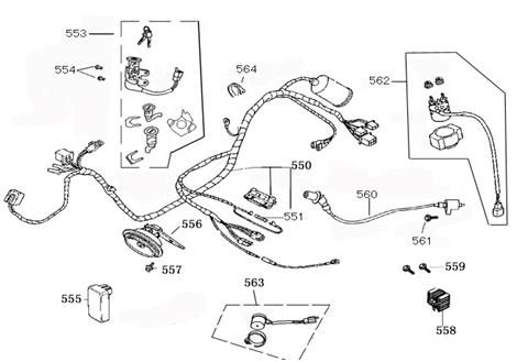 Elektrische Teile China Joy rot