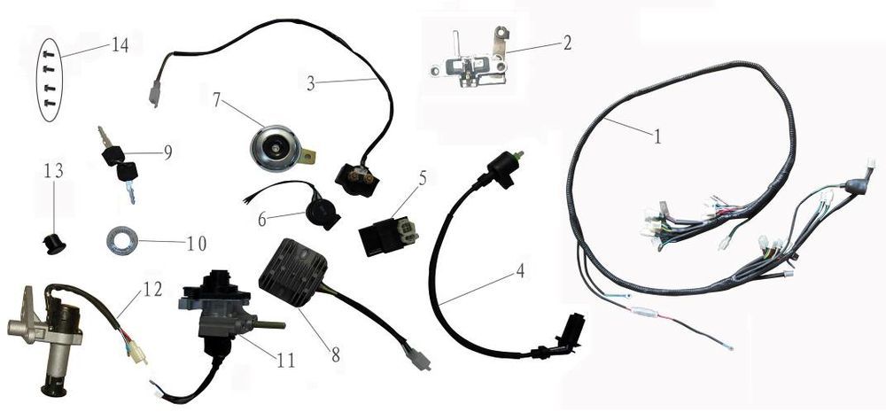 Elektrische Teile China Touring schwarz