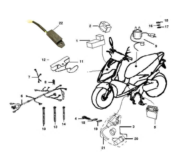 Elektroteile Generic Ideo black 2010 2-Takt 25