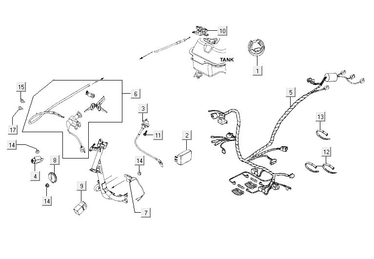 Elektrikteile Kymco Agility 10' 4-Takt sportliches Rot