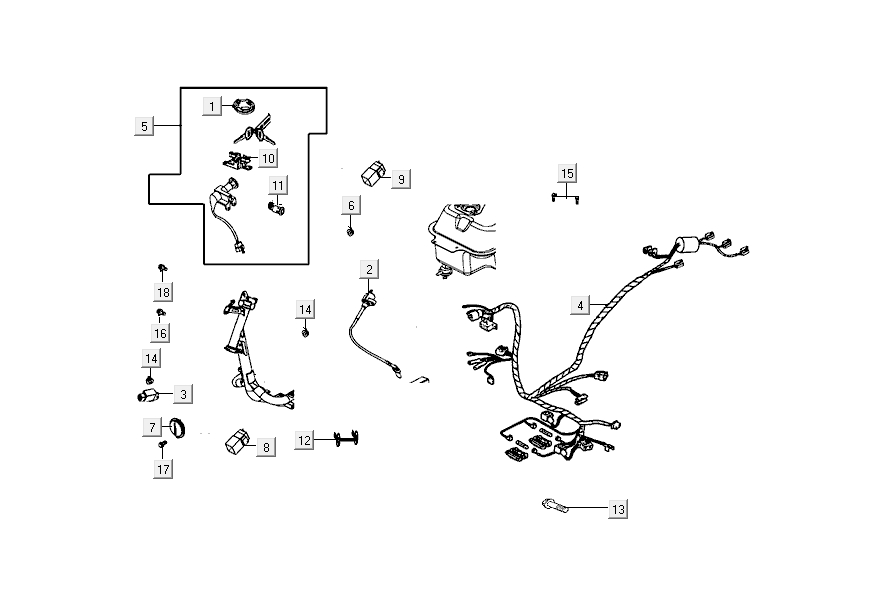 Elektrikteile Kymco Agility Delivery 4-Takt euro4 weiß
