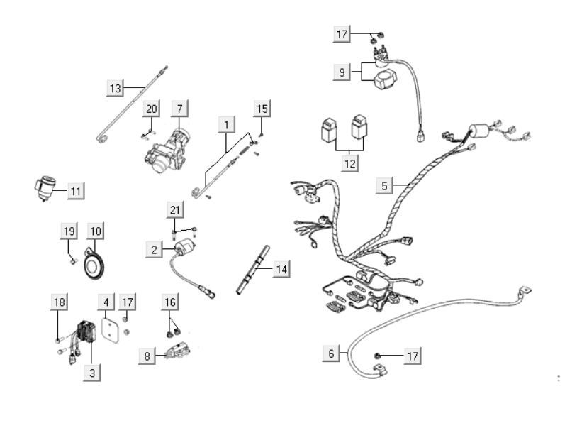 Elektrische Teile Kymco People One 125i