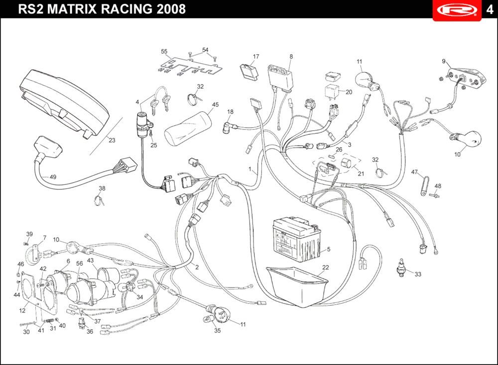 Elektroteile Rieju Rs2 blau 2006 2-Takt