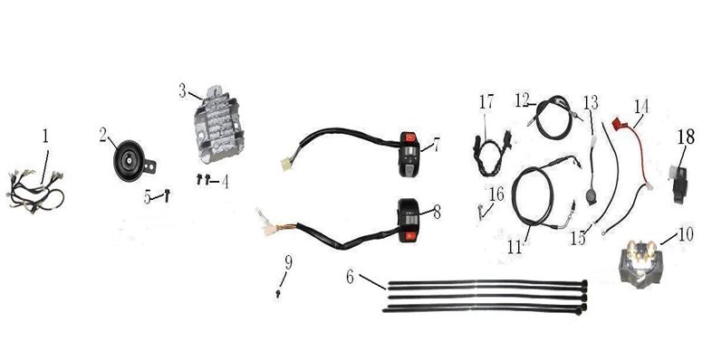 Elektroteile Turbo Cx-50 4-Takt