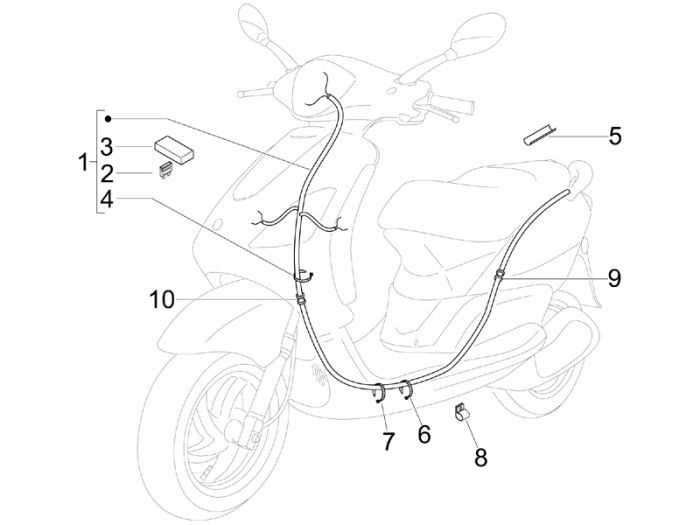 Piaggio Fly 4-Takt-Kabelbaum