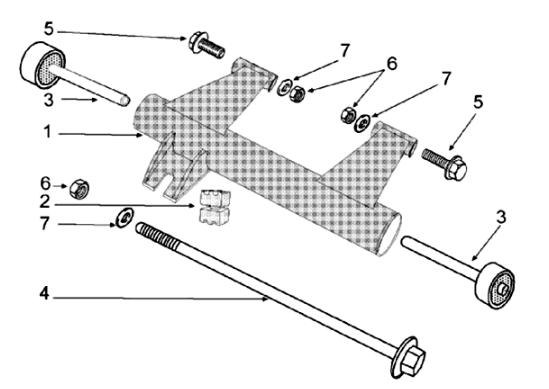 Motorhalterung Django 50 4T Evasion