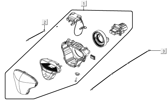 Scheinwerfer Kymco neu wie 150I E4