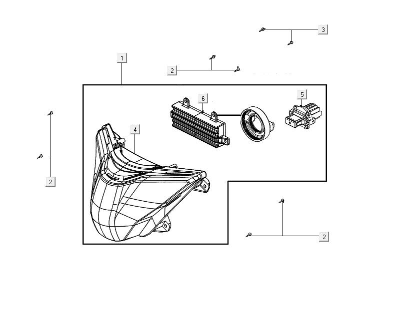 Scheinwerfer Kymco People S150i E4